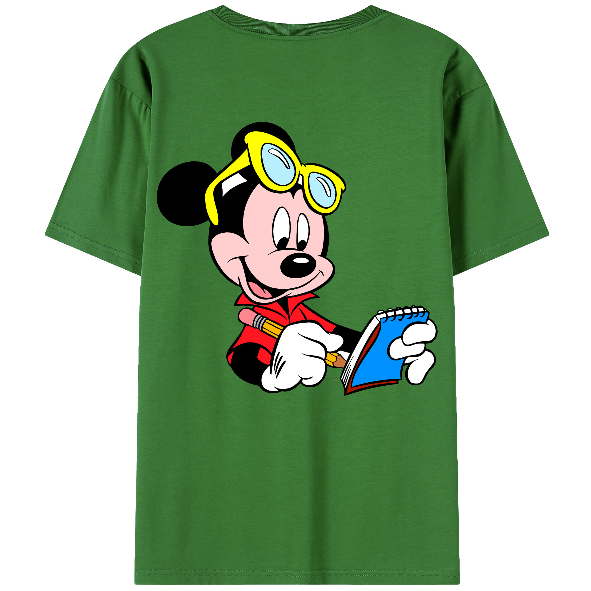（画像用） ミッキーマウス Mickey Mouse レディース半袖Tシャツ(バックプリント)